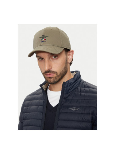 Шапка с козирка Aeronautica Militare Cappellino 242HA1179CT2848 Каки