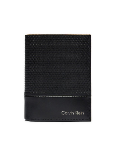 Малък мъжки портфейл Calvin Klein Ck Remote Bifold 6Cc W/Coin K50K512422 Черен