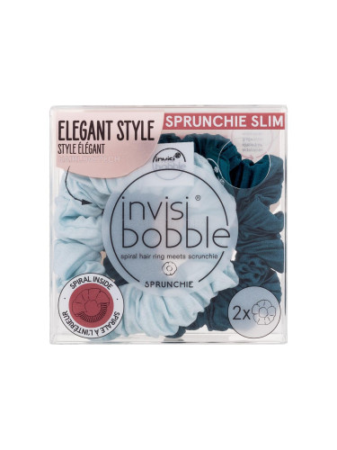 Invisibobble Sprunchie Slim Ластик за коса за жени 2 бр Нюанс Cool As Ice