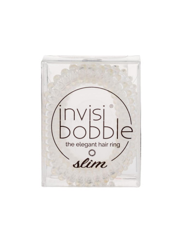 Invisibobble Slim Ластик за коса за жени 3 бр Нюанс Crystal Clear