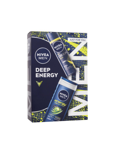 Nivea Men Deep Energy Подаръчен комплект антиперспирант Men Deep Sport 150 ml + душ гел Men Energy 250 ml