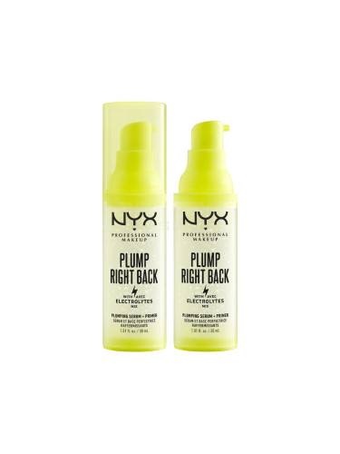 Пакет с отстъпка Основа за грим NYX Professional Makeup Plump Right Back Plumping Serum + Primer