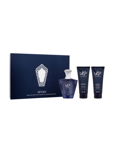 Afnan Turathi Blue Подаръчен комплект EDP 90 ml + душ гел 100 ml + балсам след бръснене 100 ml