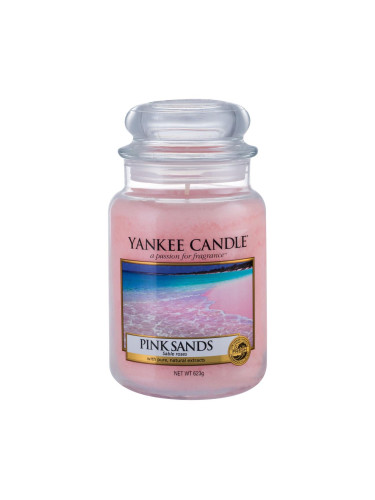 Yankee Candle Pink Sands Ароматна свещ 623 g промяна на цвета