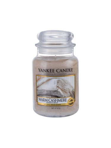 Yankee Candle Warm Cashmere Ароматна свещ 623 g промяна на цвета