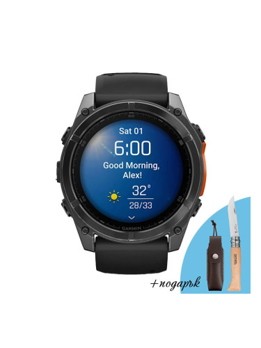 Смарт часовник Garmin Fenix 8 Amoled 51 мм Slate Gray/Black Garmin 010-02905-00