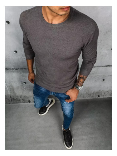 Men's classic dark grey sweater Dstreet