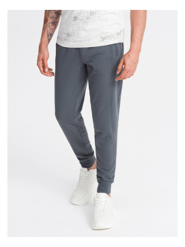 Ombre BASIC men's cotton sweatpants joggers - graphite