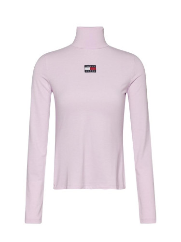 Tommy Jeans Turtleneck - TJW SLIM BADGE TURTL pink