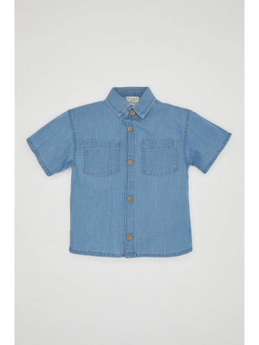 DEFACTO Baby Boy Short Sleeve Jean Shirt