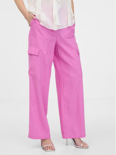 Orsay Pink women's wide trousers - Women's