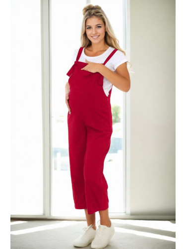 38739 Dewberry Women Pregnant Jumpsuit-BORDEAUX