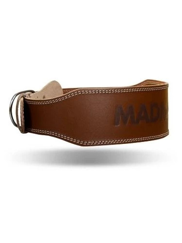 MadMax Full Leather Belt MFB246 Brown S