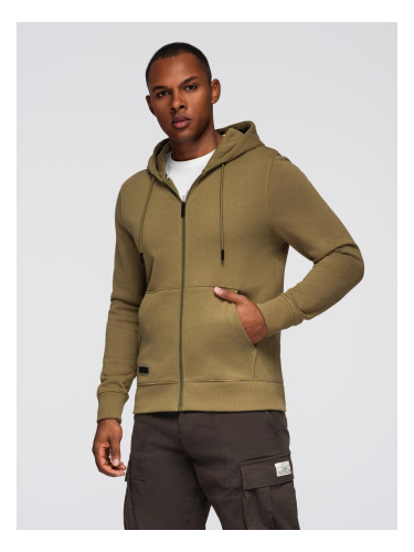 Ombre BASIC men's cotton stretch sweatshirt - olive