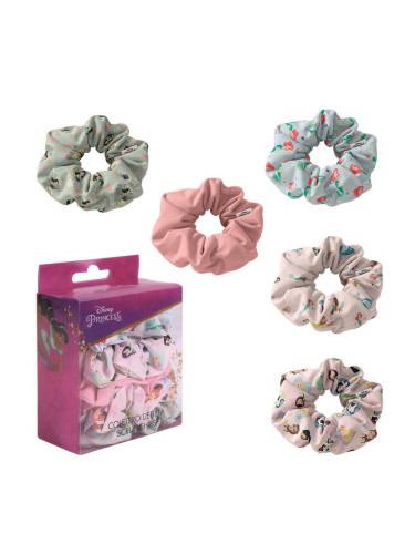 HAIR ACCESSORIES SCRUNCHIES 5 PIECES PRINCESS