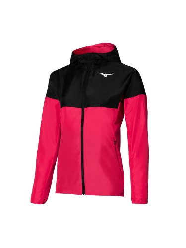 Mizuno Training Hooded Jacket Rose Red S Women's Jacket