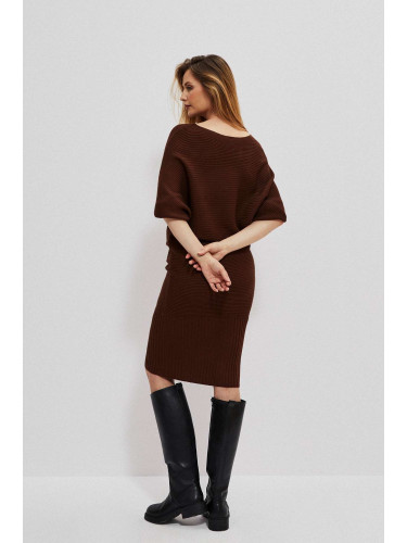 Warm dress with 3/4 sleeves