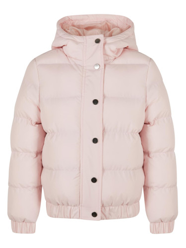 Girl's Hooded Puffer Jacket - Pink