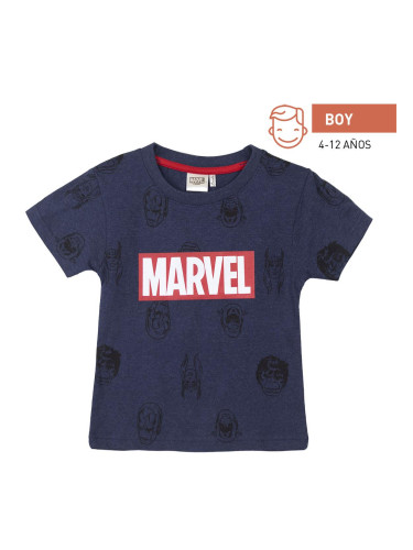 SHORT SHIRT SINGLE JERSEY POINT MARVEL