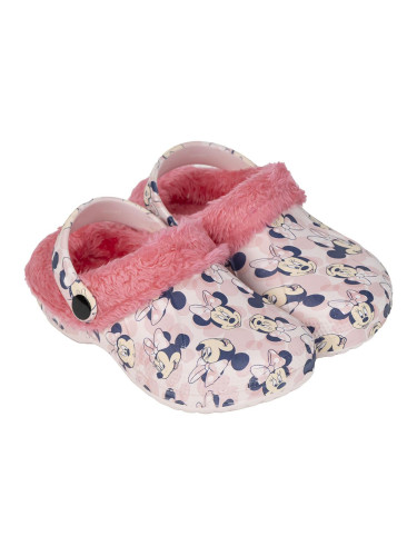 HOUSE SLIPPERS CLOG FLEECE MINNIE