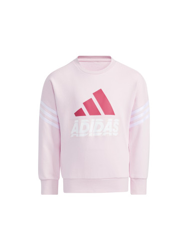 adidas Graphic Crew Neck Clear Pink Children's Sweatshirt