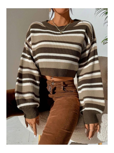 46157 Dewberry Knit Crop Womens Sweater-VISION