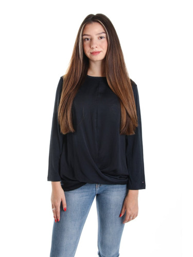 Tommy Hilfiger Top - LEE C-NK TOP 3/4 SLV Dark Blue