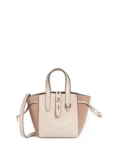 Handbag - FURLA NET MINI TOTE beige