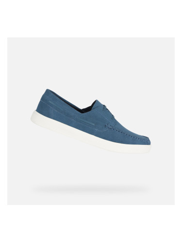 Blue men's moccasins Geox Avola - Men's