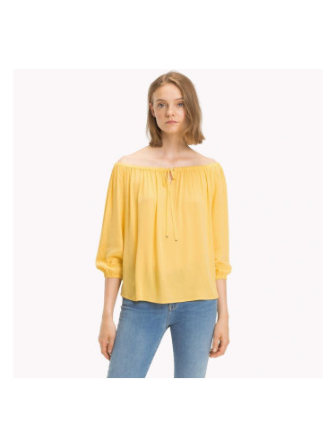 Tommy Hilfiger Top - RACHEL TOP LS yellow