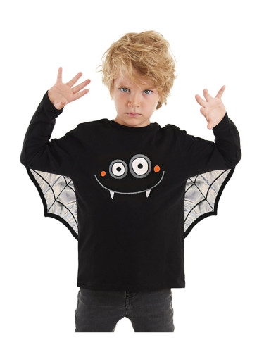 Denokids Halloween Halloween Boy Black Long Sleeve T-shirt