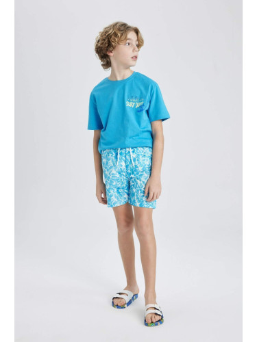 DEFACTO Boy's Patterned Swim Shorts B7441a824hs