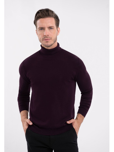 Volcano Man's Sweater S-Max Burgundy Melange