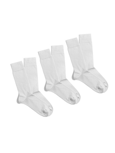 Banana Socks Unisex's 3Pack Socks Essentials Ivory Serenity