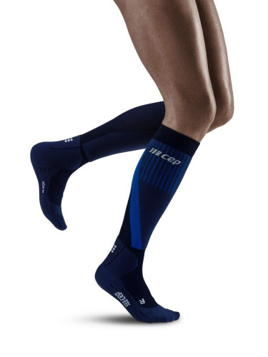 CEP Navy II compression knee-high socks, long