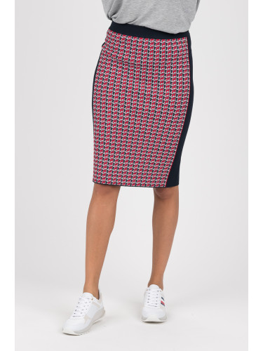 Tommy Hilfiger Skirt - VARENA PENCIL SKT dark blue-red-white