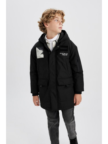 DEFACTO Boy Water Repellent Hooded Coat