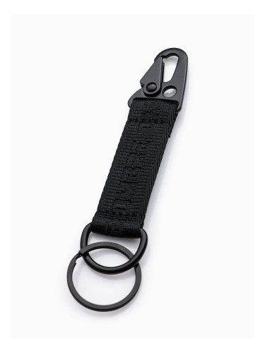 Ombre Men's key ring with snap hook - black