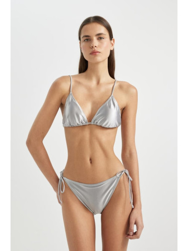 DEFACTO Fall in Love Regular Fit Satin Lace-Up Bikini Bottom