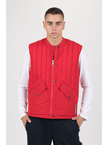 Tommy Hilfiger Vest - STRETCH QUILTED VEST red