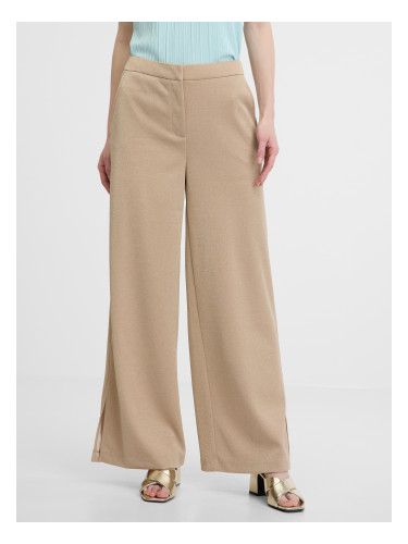 Orsay Beige Women's Wide Leg Trousers - Women's