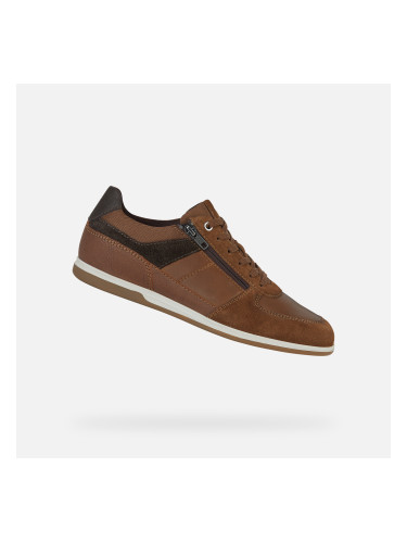 Brown men's sneakers Geox Renan - Men's