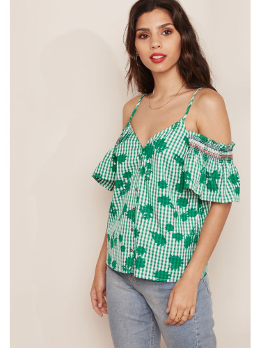 Tommy Hilfiger Top - HELENE TOP SS green