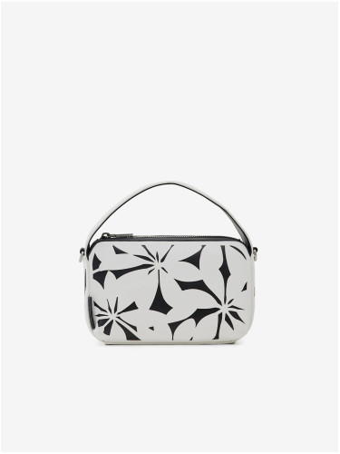 Black and white women's floral handbag Desigual Onyx Narbonne Mini - Women