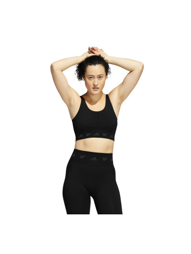 Dámská podprsenka adidas  Aeroknit Light Support Bra Black