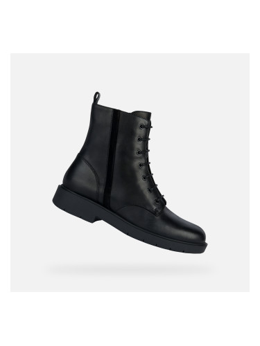 Geox Spherica Ec1 Black Women's Ankle Boots - Ladies