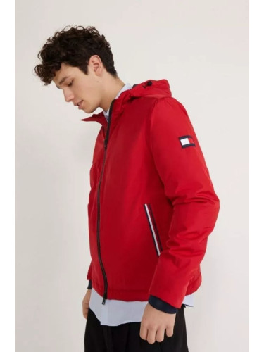 Tommy Hilfiger Jacket - HOODED PADDED JACKET red