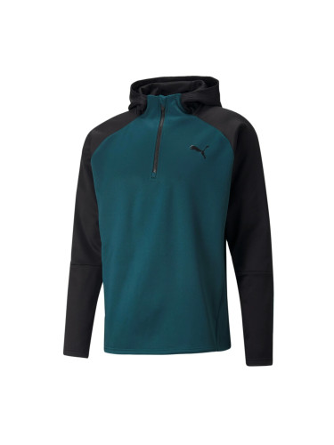 Puma Men's Train Off Season Hoodie PWRFleece Hoodie Varsity Green