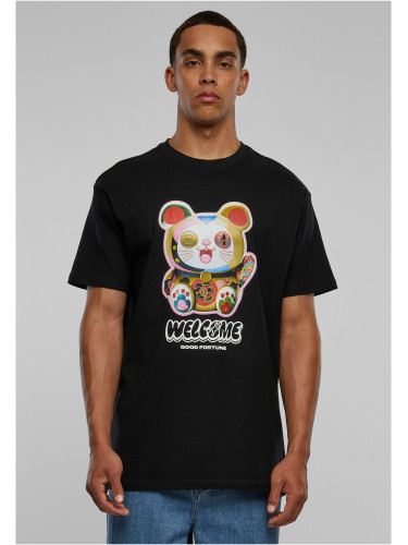 Welcome Cat Heavy Oversize Tee black