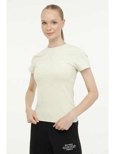 Lumberjack W-CT129 BASIC C NECK T-SH PASTEL GREEN Woman Sleeve T-Sh